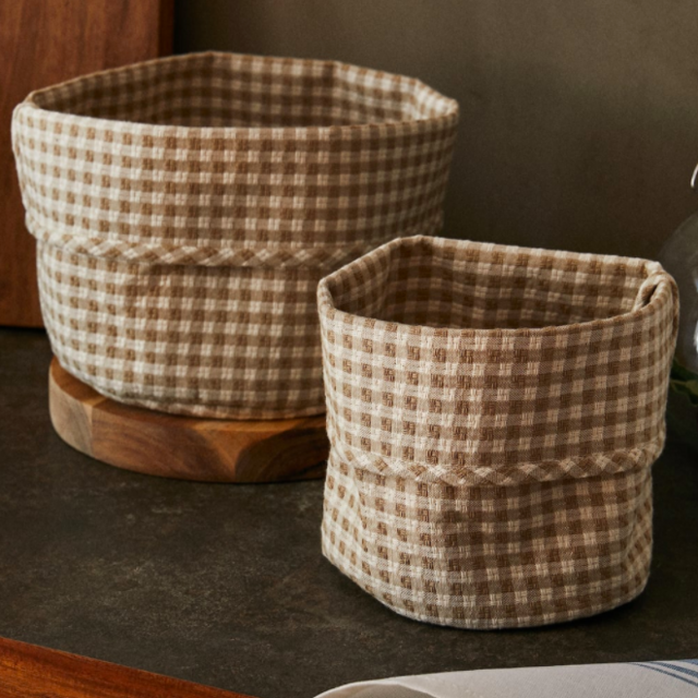 Zara Home Cotton Bread Baskets (Set of 2)