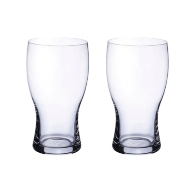 Villeroy & Boch Crystal Beer Pint Glasses Set of 2