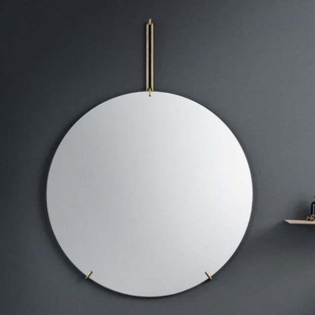 Moebe Brass Round Mirror