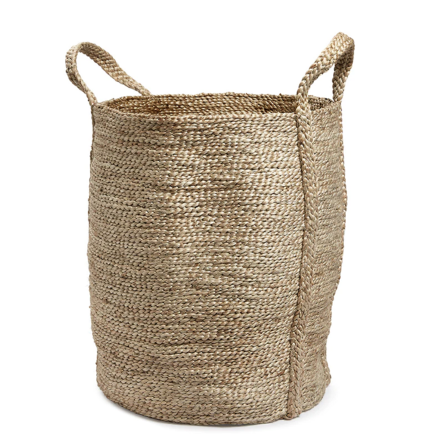 Natural Jute Tall Basket