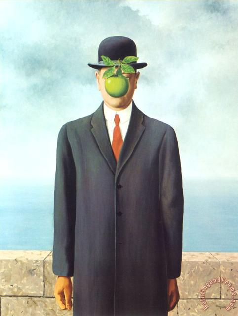 rene magritte Son of Man 1964 Art Print by rene magritte