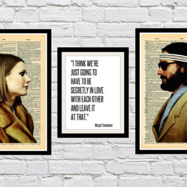 Margot Tenenbaum and Richie The Royal Tenenbaums Dictionary Art Prints
