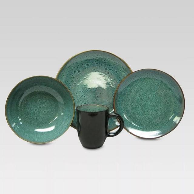 Belmont 16pc Dinnerware Set - Green