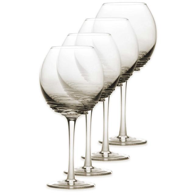 Mikasa® Swirl Balloon Glasses in Smoke (Set of 4)