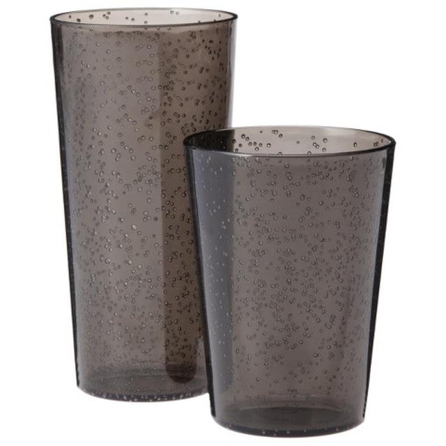 Room Essentials™ Bubble 8 Piece Drinkware Set - Black
