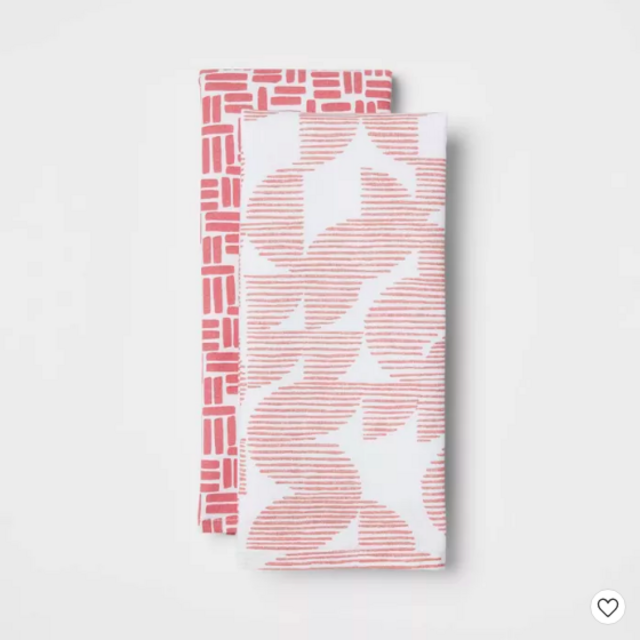 2pk Cotton Geometric Kitchen Towels - Room Essentials™