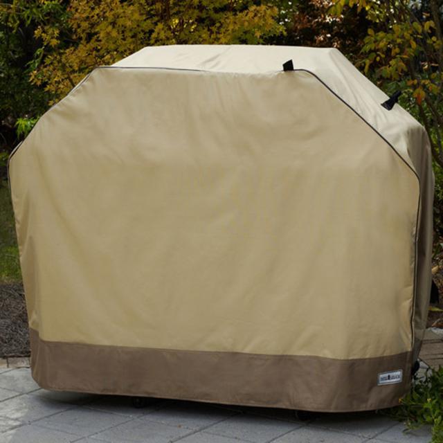 Sure Fit 65" Large/Wide Two-Tone Grill Cover, Taupe/Olive