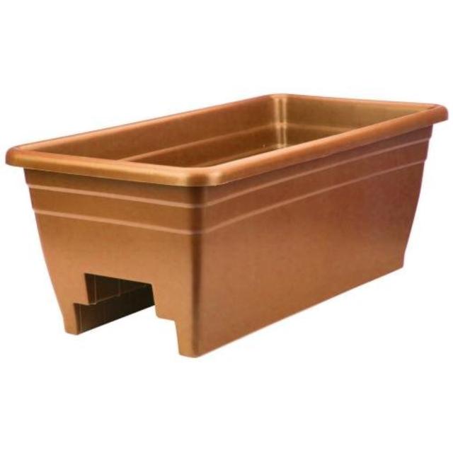 Akro-Mils SPX24DB0E24 24-Inch Deck Box Planter, Terra Cotta