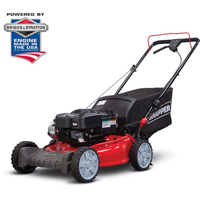 Snapper 21" Gas Rear Wheel Drive Self-Propelled Mower with Side Discharge, Mulching, Rear Bag