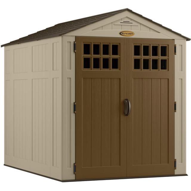 Suncast 6' x 8' Blow-Molded Shed, Taupe