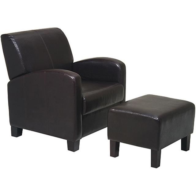 Metro Chair and Ottoman, Espresso