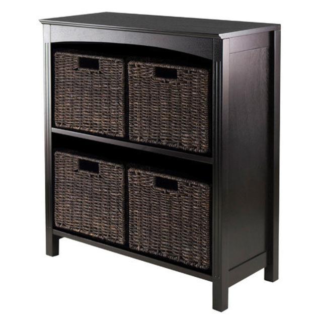 Winsome Terrace 3 Tier Storage Shelf with 4 Small Baskets