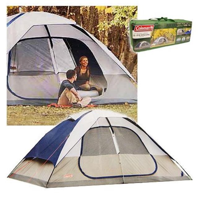Coleman 2000006233 Glacier Creek 14' x 10' 8 Person 2 Room Camping Tent