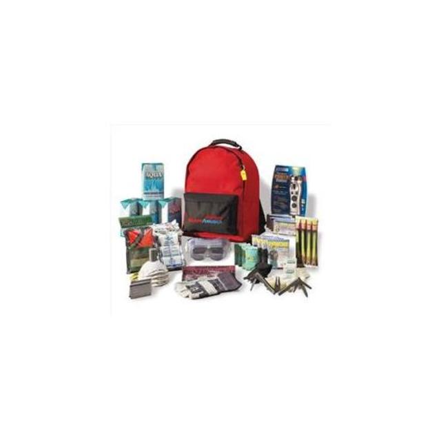 Ready America 70385 Grab 'N Go Deluxe 3-Day, 4 Person Emergency Kit with Backpack