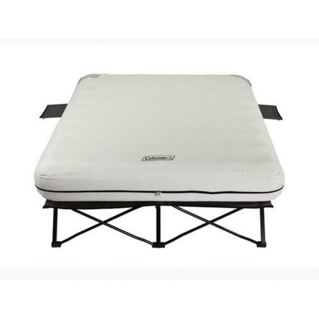 Coleman Airbed Cot with Side Tables and 4D Battery Pump