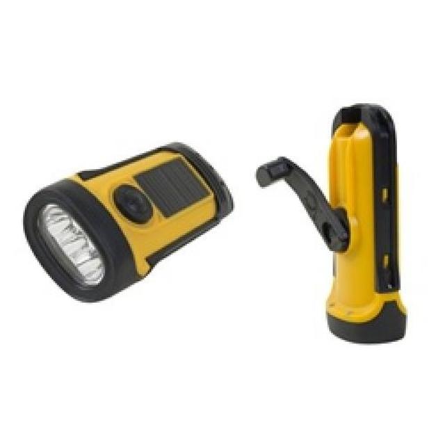 Solarrific L2026 Solar and Handcrank Waterproof LED Flashlight
