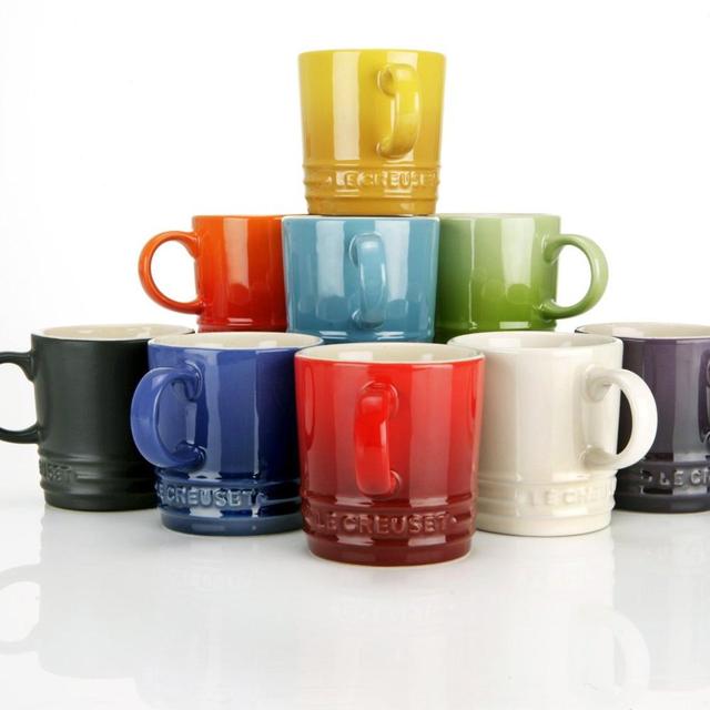 Le Creuset Stoneware Petite Espresso Mug 3.5-Ounce, Set of 6