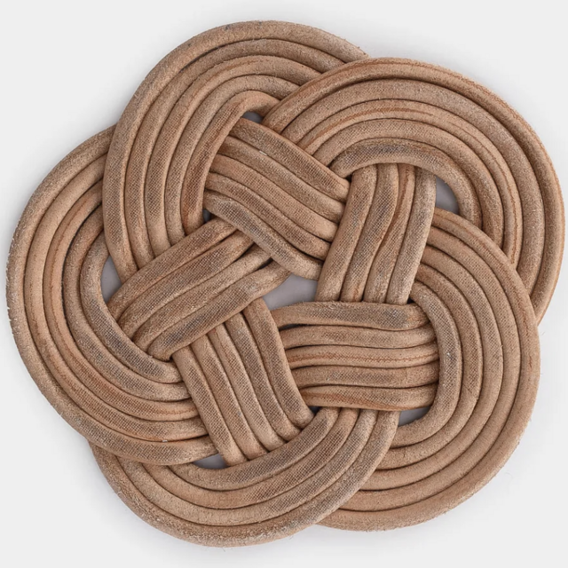 Knotted Leather Trivet
