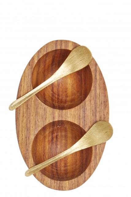 Wood Salt & Pepper Cellar