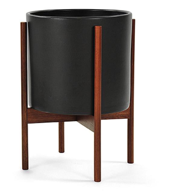 Case Study® Ceramic Cylinder With Wood Stand - Large