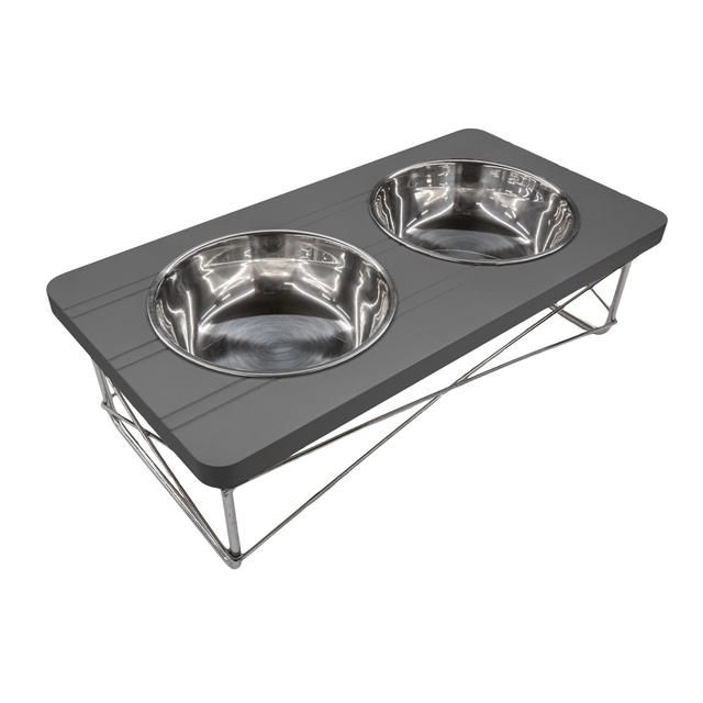 Easyology Pets Stainless Steel Elevated Feeder Bowls | Ergonomic & Antibacterial Feeding Bowls For Cats & Dogs | For Treats, Water, Travel & More