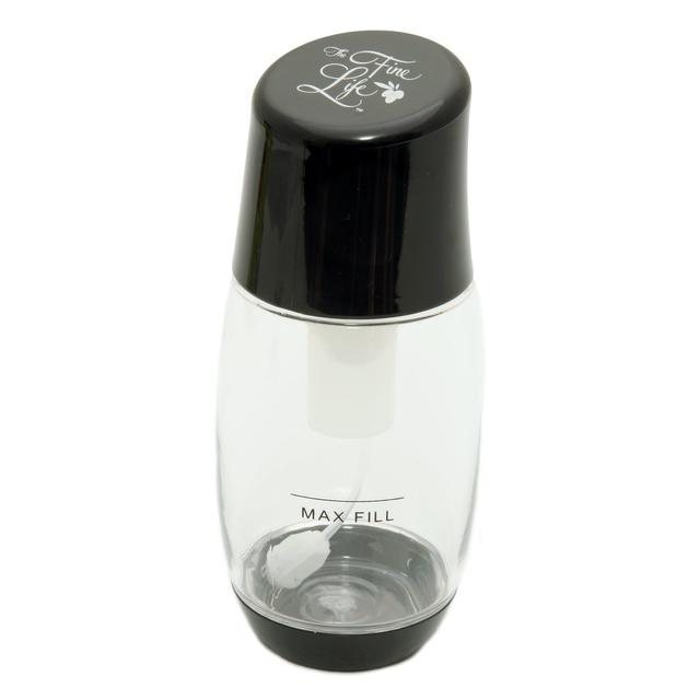 The Fine Life Ideal Olive Oil Mister Air Pressure Only Clog-Free Sprayer Black