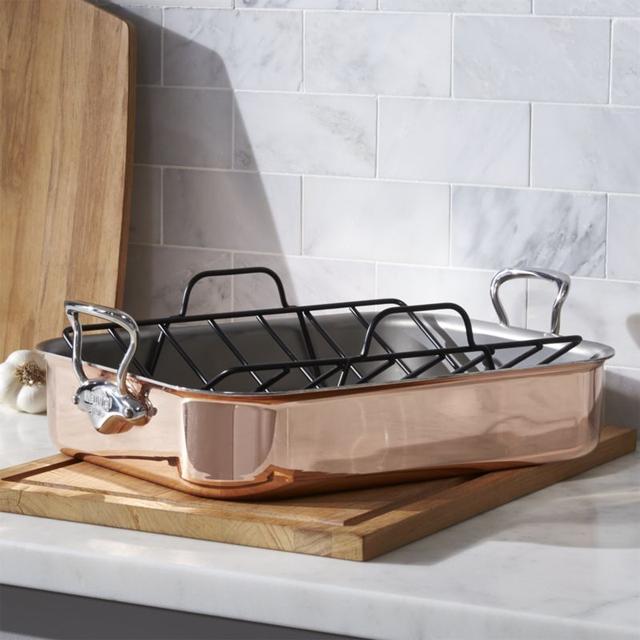 Mauviel ® Copper Roaster with Rack