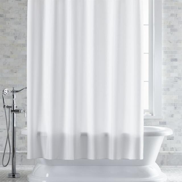 White Shower Curtain-Liner