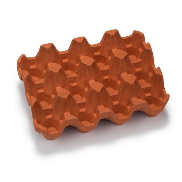 Terracotta One Dozen Egg Rack - Goop