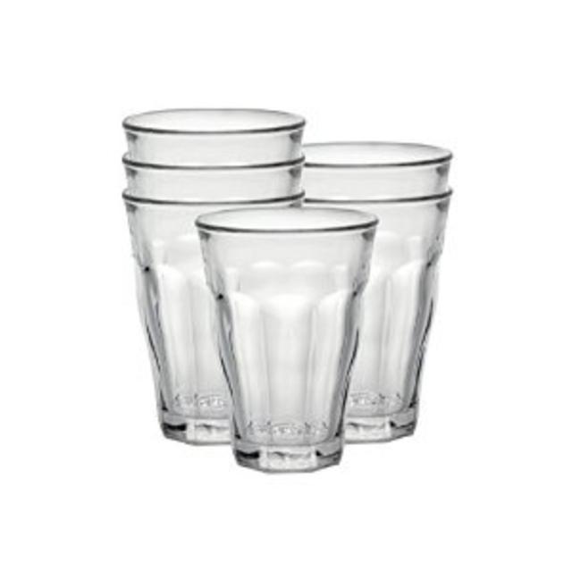 Duralex Picardie 12 oz. Clear Tumbler, Set of 6