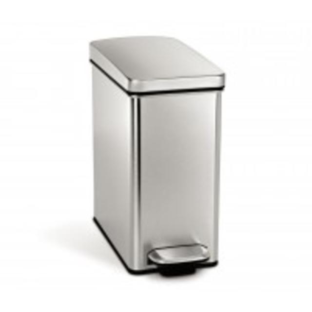 10 litre profile step can stainless steel
