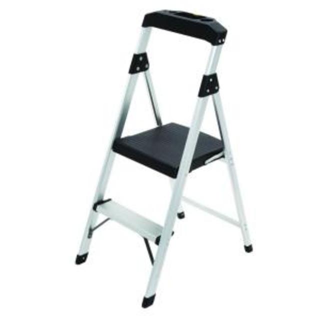2-Step Aluminum Step Stool Ladder with 225 lb. Type II Duty Rating
