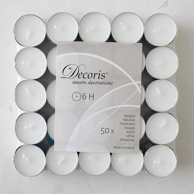 White Tea Lights, Set of 50