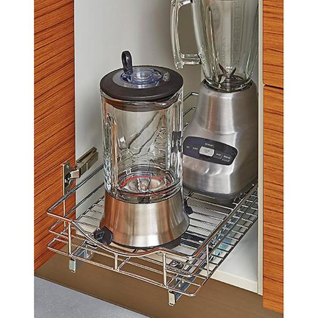 Chrome Roll-Out Cabinet Drawers