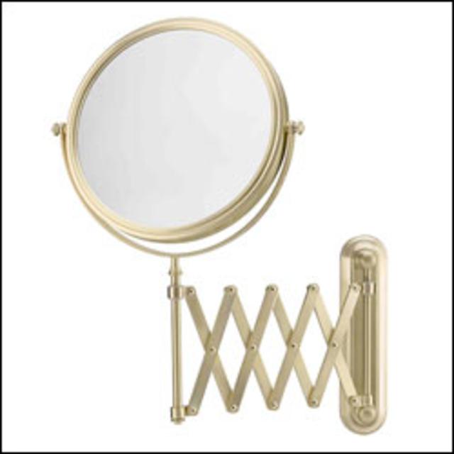 Brushed Brass Cosmetic Mirror