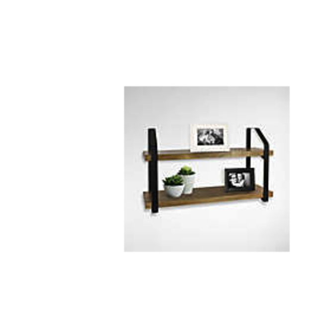 Bee & Willow™ Home 23.75-Inch x 13.75-Inch Wood/Metal Art Ledge in Brown