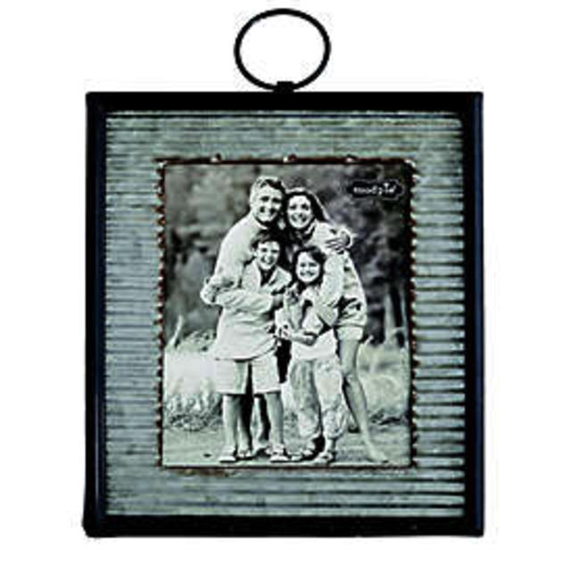 Mud Pie® Large Corrugated Tin Frame