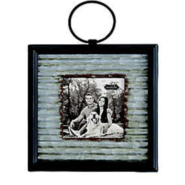 Mud Pie® Small Corrugated Tin Frame