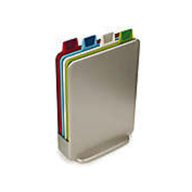 Joseph Joseph® 4-Piece Index™ Color-Coded Mini Cutting Board Set in Silver