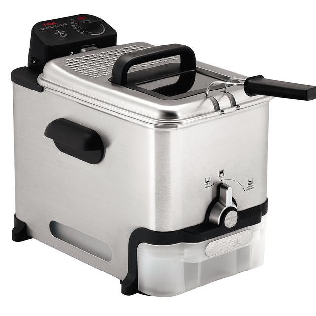 T-fal FR8000 Oil Filtration Ultimate EZ Clean Easy to clean 3.5-Liter Fry Basket Stainless Steel Immersion Deep Fryer, 2.6-Pound, Silver