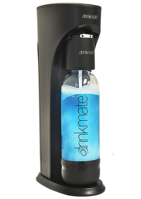 DrinkMate Carbonated Soda Maker with 3 oz Cylinder, Black