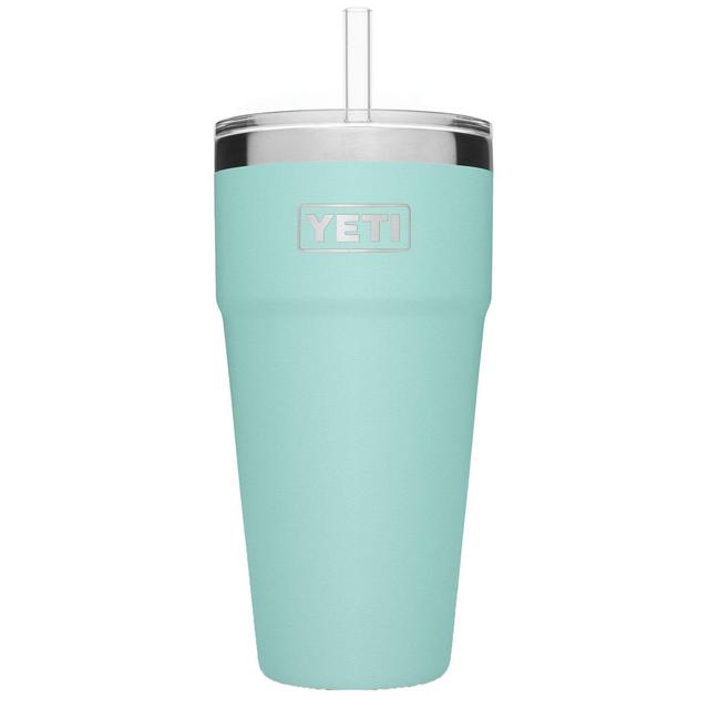 YETI 26 oz. Rambler with Straw Lid- Seafoam