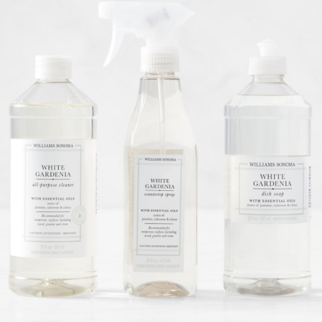 Williams Sonoma White Gardenia Cleaning Set