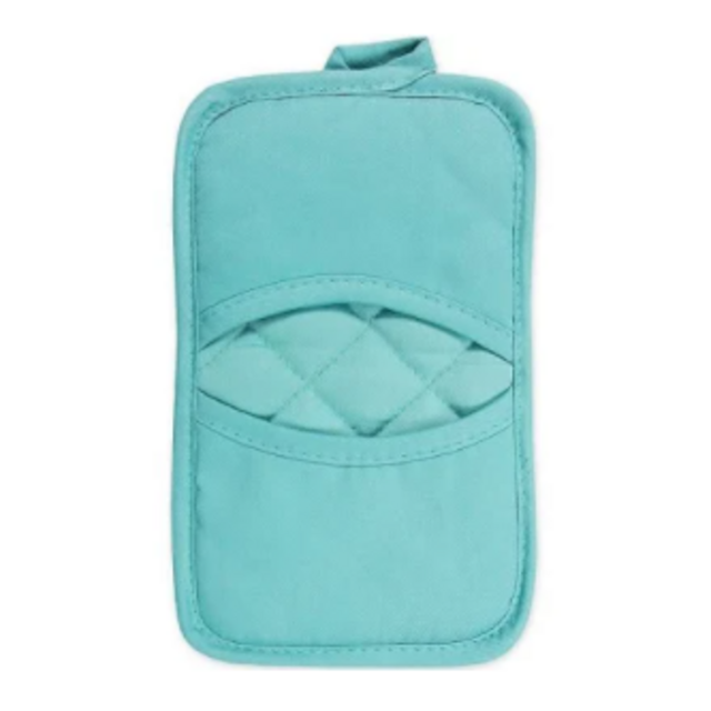 KitchenSmart® Colors Solid Pocket Pot Mitt in Teal