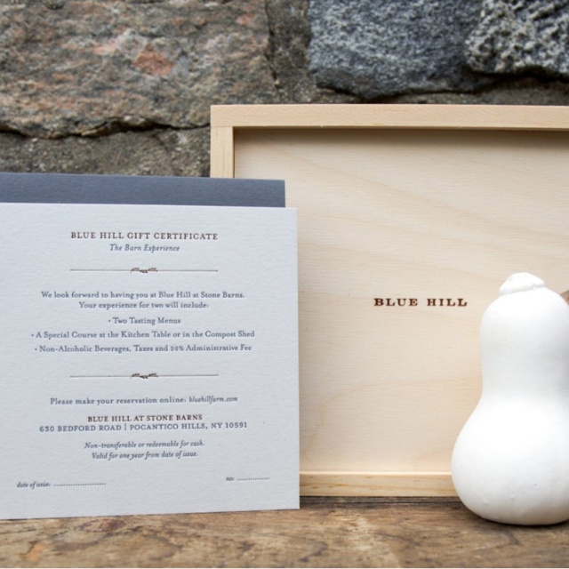 Blue Hill at Stone Barns The Cellar Experience
