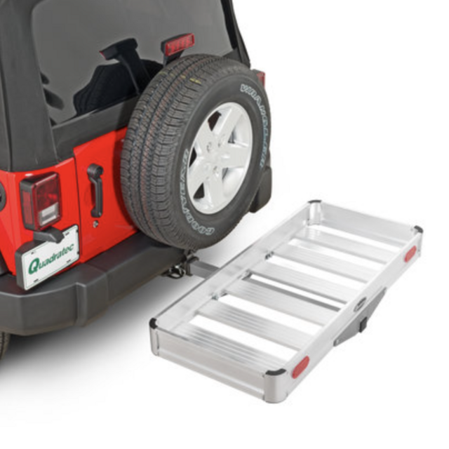 Lightweight Aluminum Cargo Rack with Jumbo Rainproof Cargo Storage Bag