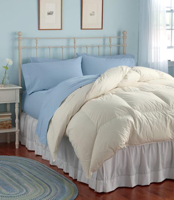 L.L.Bean Queen Permabaffle Box Goose Down Comforter, Warmer