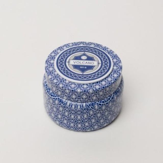 Aspen Bay Capri Blue Volcano Printed Tin Candle - 9 Oz.