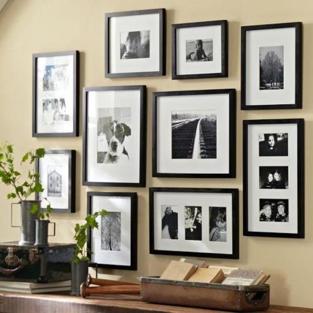Gallery in a Box - Set of 10 Black Wood Gallery Frames