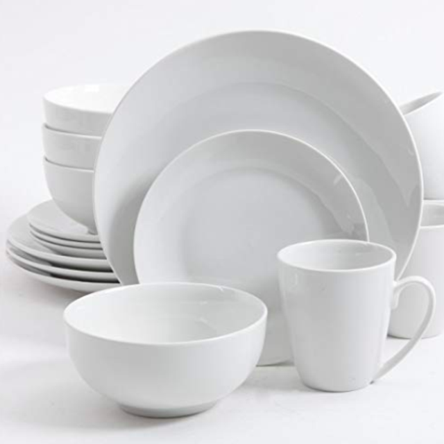 Gibson Home 92888.16RM Ogalla 16 Piece Dinnerware Set, White